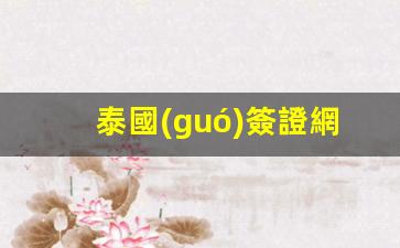泰國(guó)簽證網(wǎng)站 用不了(泰國(guó)簽證網(wǎng)站)